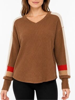 OFFLINE by AERIE. NWT Waffle Knit Long Sleeve Sweater Small Ovetsized Ret $60